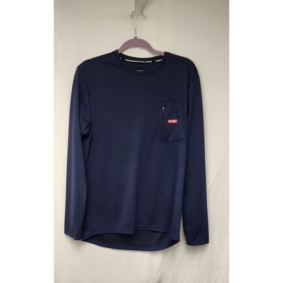 Wrangler Men's Moisture Wicking Waffle Thermal Pull-On Long Sleeve Tee Shirt Lg - Picture 4 of 7